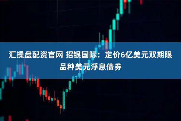 汇操盘配资官网 招银国际：定价6亿美元双期限品种美元浮息债券